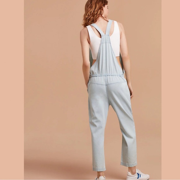 ARITZIA | WILFRED FREE 'VALLETTA OVERALLS' DRAPEY WASHED TWILL CINCH TIE WAIST - Picture 6 of 11